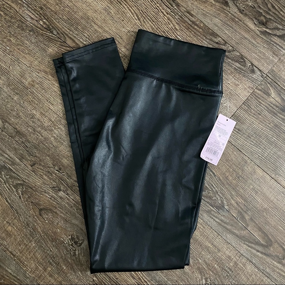 Leather leggings size medium